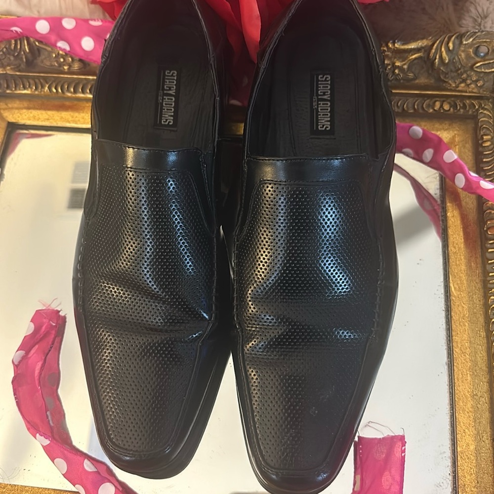 Stacy Adam’s leather  black dress shoes